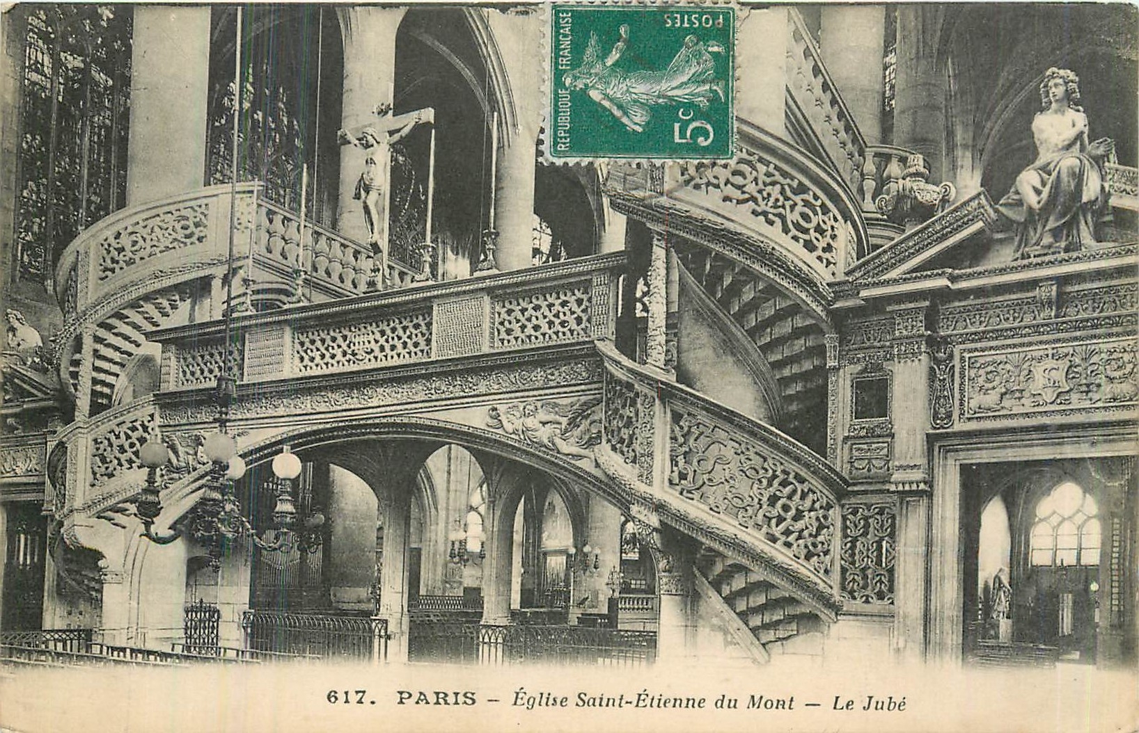 CPA Paris eglise Saint Etienne du Mont le Jube 