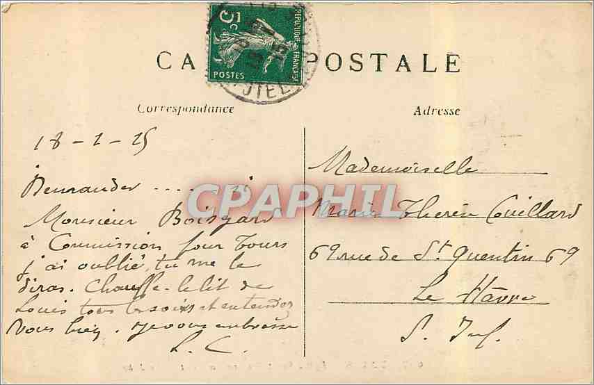 CPA Paris eglise Saint Etienne du Mont le Jube  — Verso