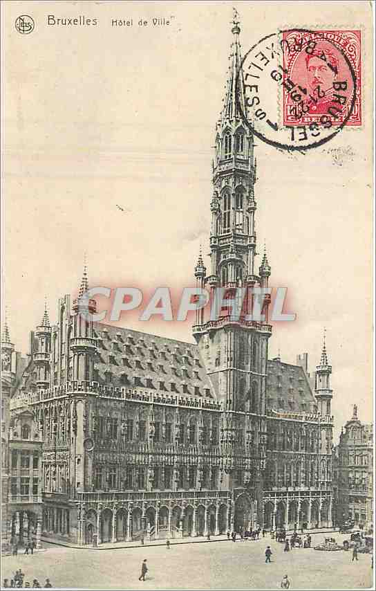 CPA Bruxelles Hotel de Ville 