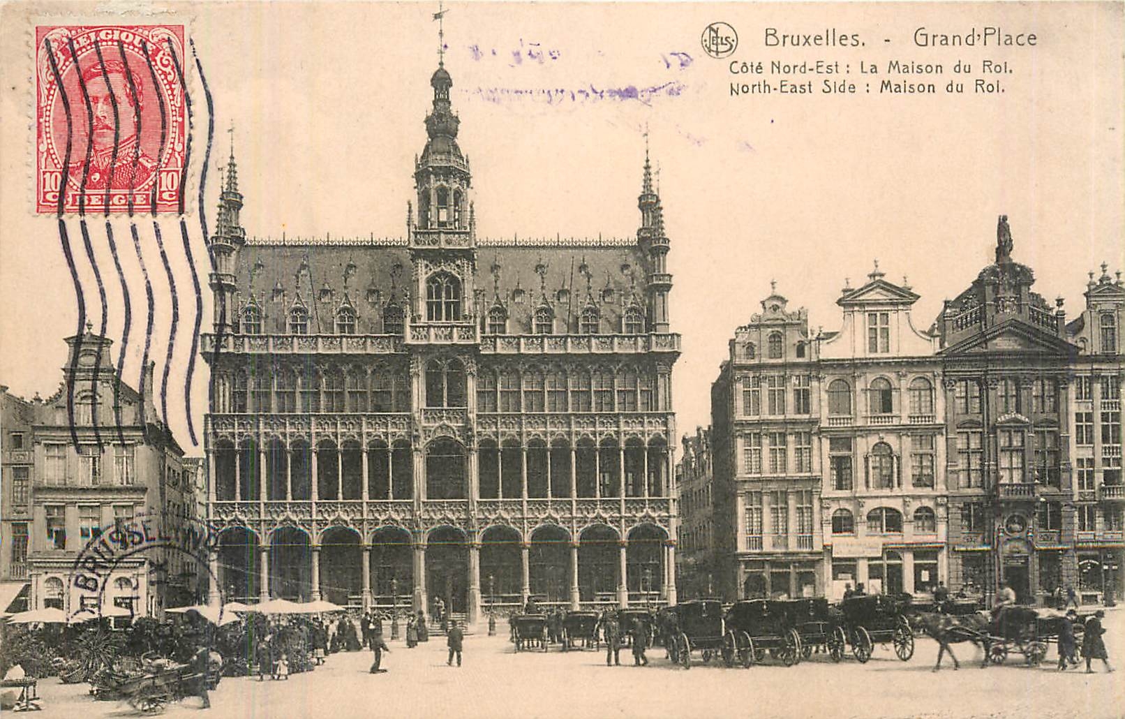 CPA Bruxelles Grand Place Cote Nord Est la Maison du Roi 