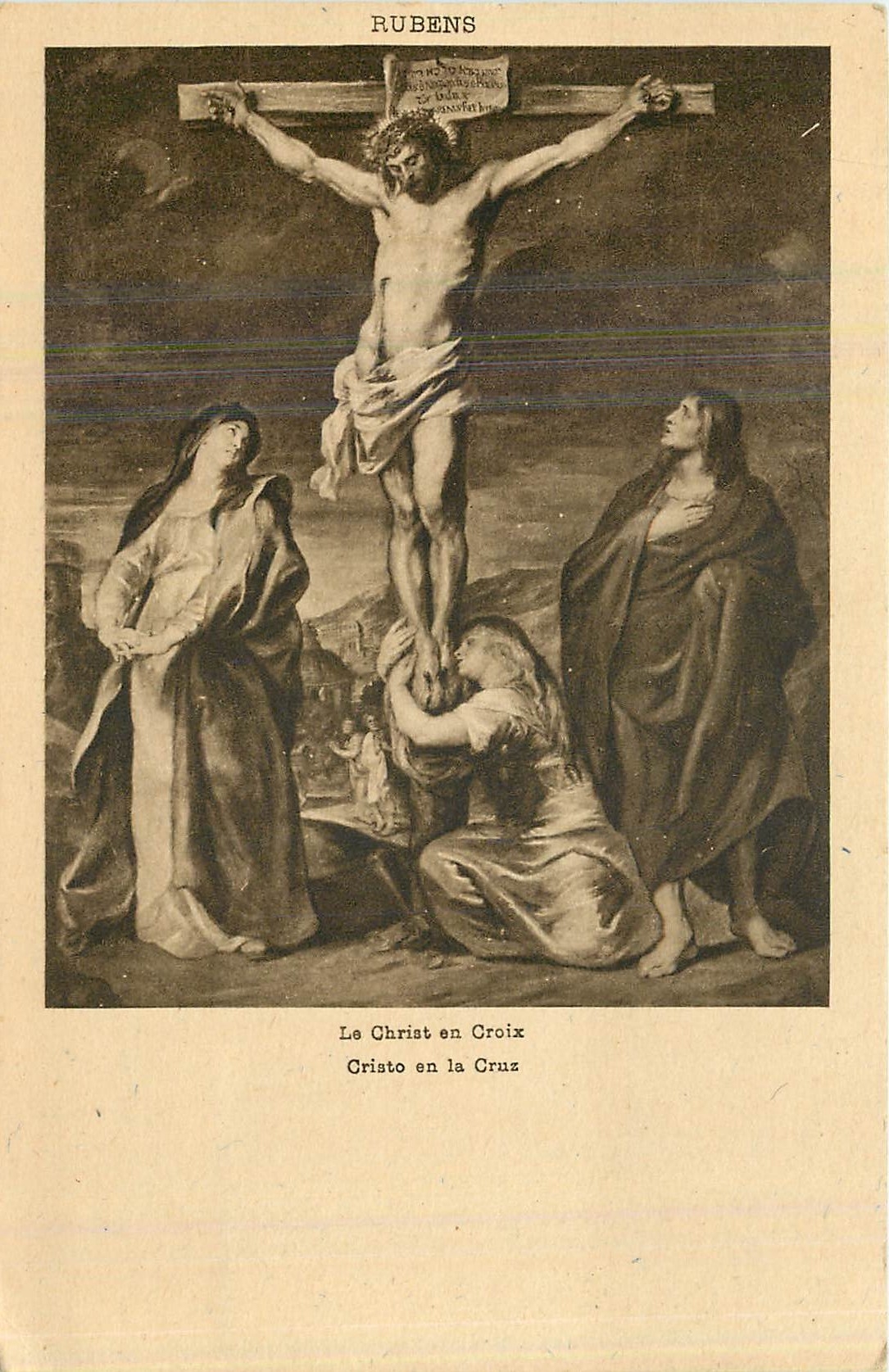 CPA Rubens le Christ en Croix 