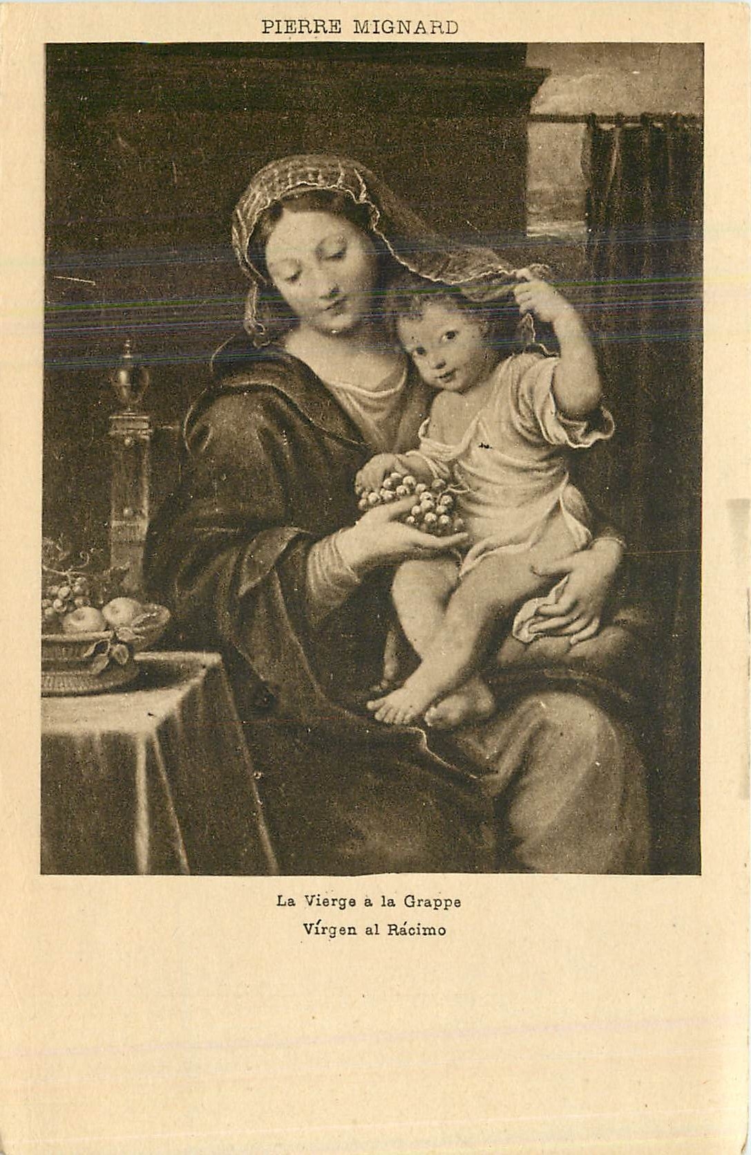 CPA Pierre Mignard la Vierge a la Grappe 