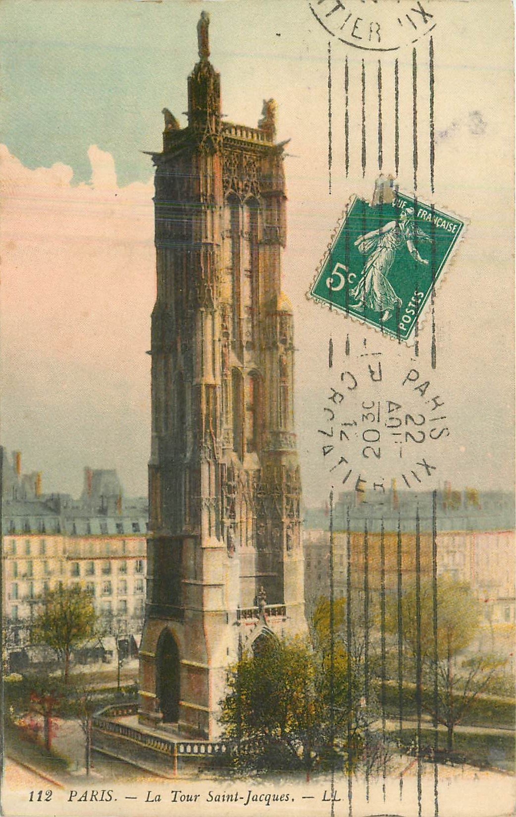 CPA Paris la Tour Saint Jacques 