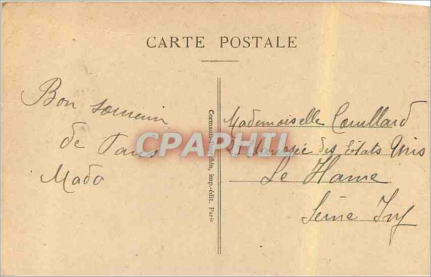 CPA Paris le Grand Palais  — Rückseite