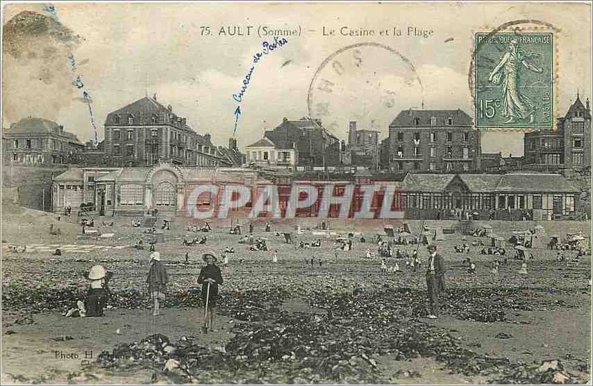 CPA Ault Somme le casino et la plage 