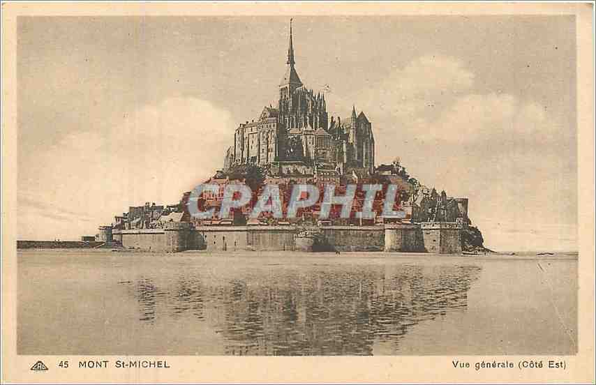 CPA Mont St Michel vue generale Cote Est 