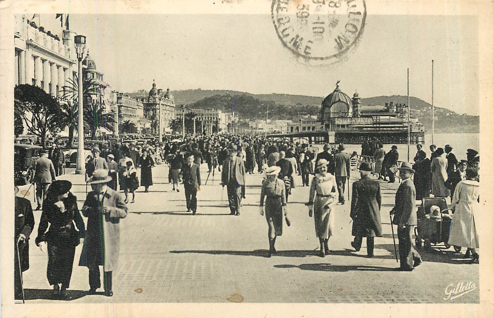 CPA Cote d'Azur Artistique Nice Promenade des Anglais 