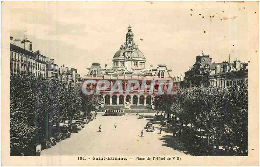 CPA Saint Etienne Place de l'Hotel de Ville 