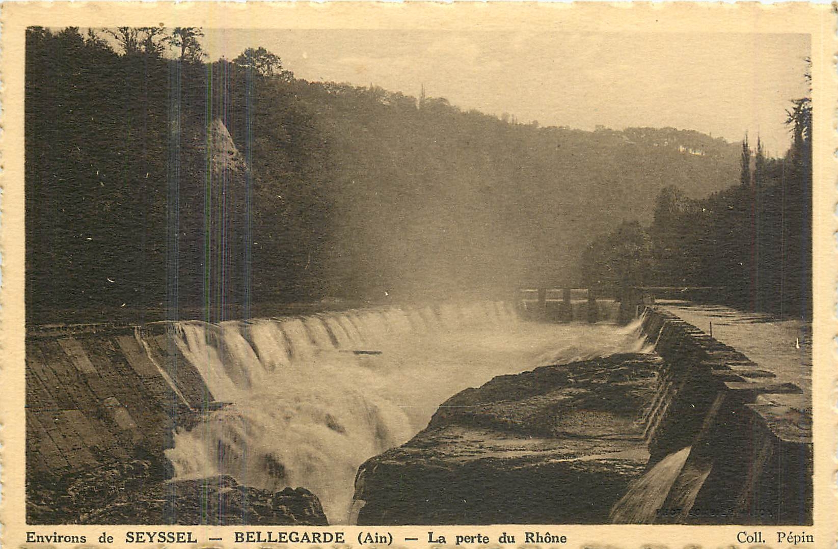 CPA Environs de Seyssel Bellegarde Ain la perte du Rhone 