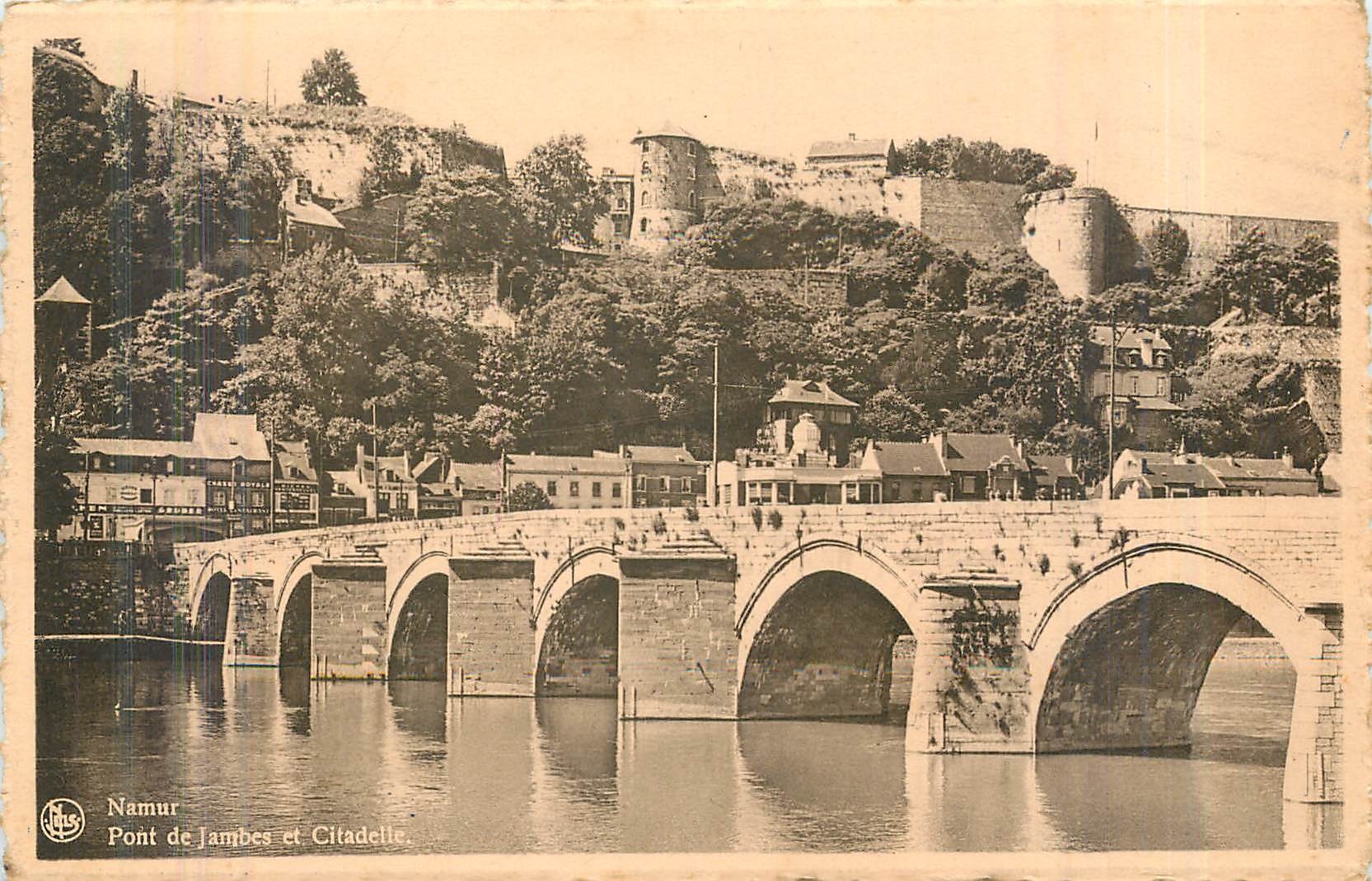 CPA Namur pont de Jambes et Citadelle 
