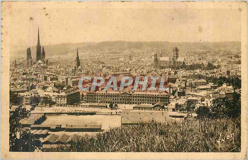 CPA Rouen Seine Inferieure vue generale 