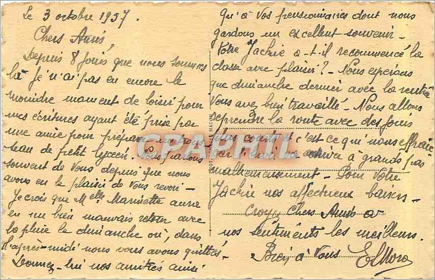 CPA La Savoie Environs d'Aix les Bains le val du Fier  — Rückseite