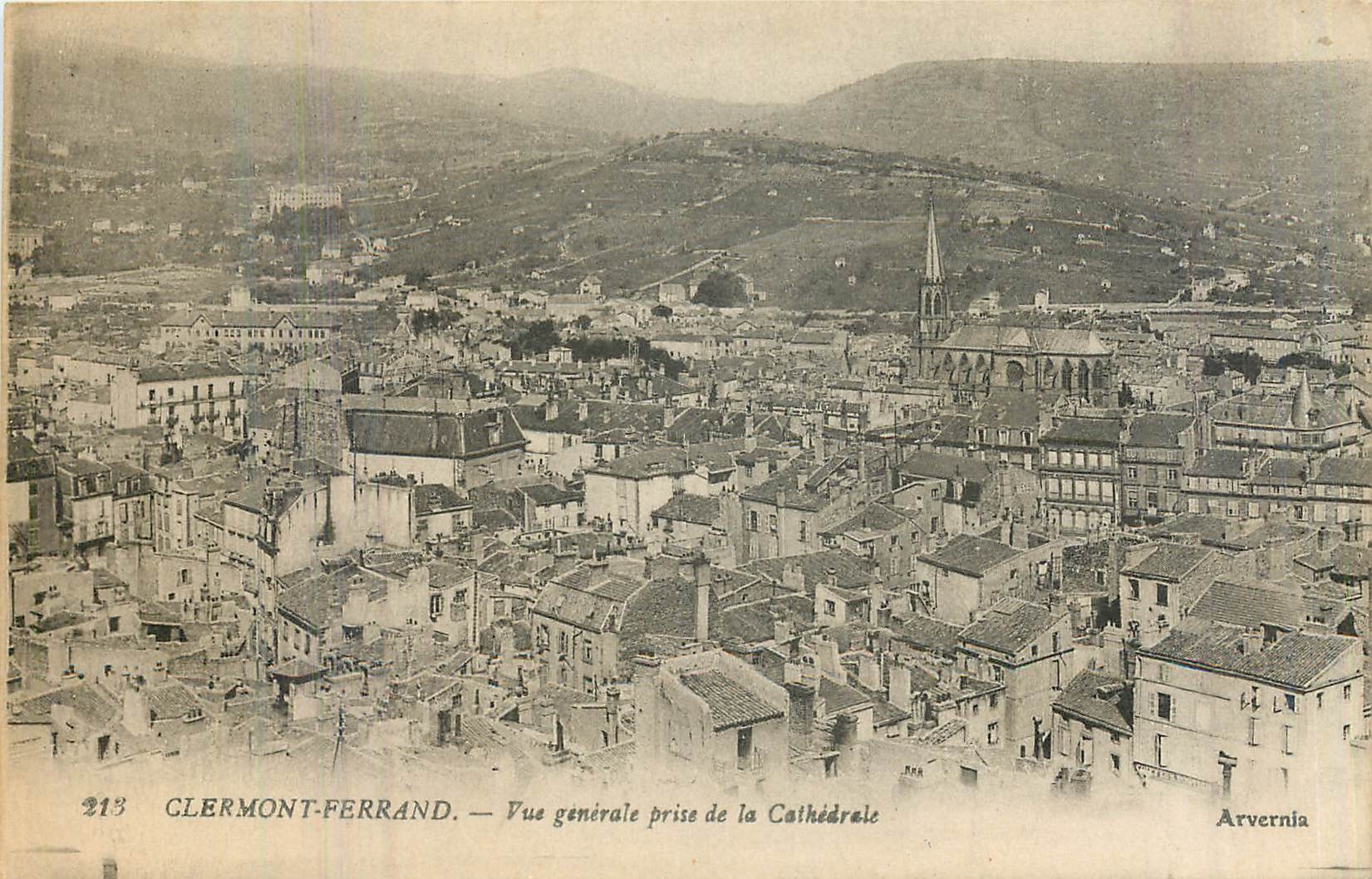 CPA Clermont Ferrand vue generale prise de la Cathedrale 
