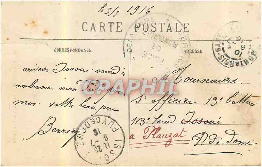 CPA Montargis le Tivoli sur le Loing  — Rückseite