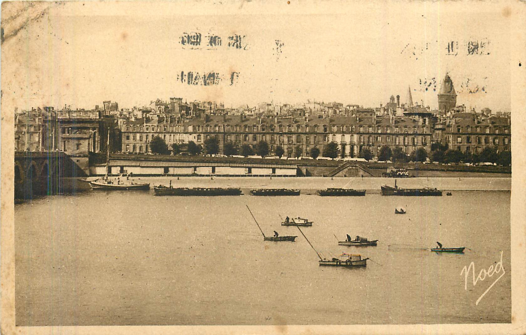 CPA Bordeaux Quai Richelieu et les Pecheurs 