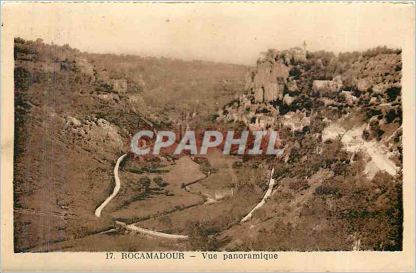 CPA Rocamadour vue panoramique 