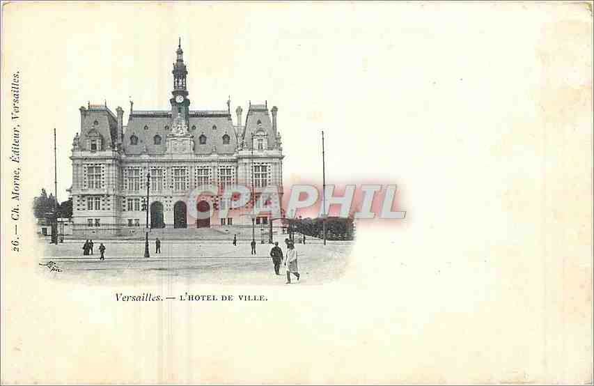 CPA Versailles l'hotel de ville 