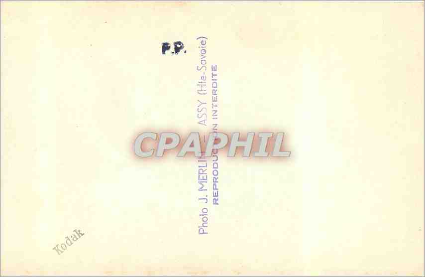 CPA Assy Hte Savoie  — Rückseite