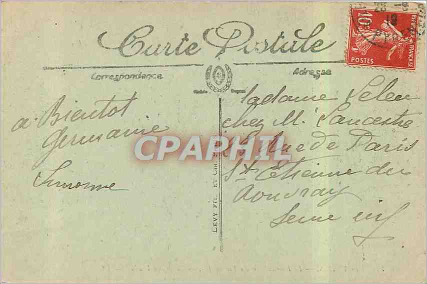 CPA Lourdes le Funiculaire du pic du jer le grand Viaduc  — Verso