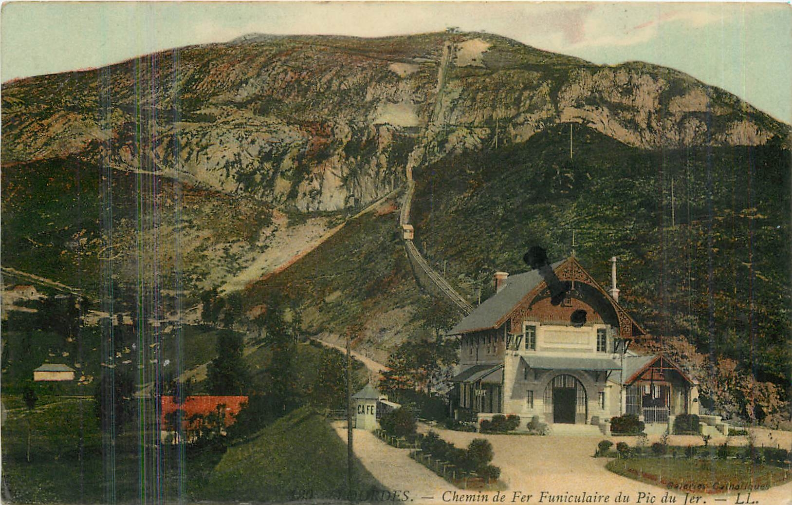 CPA Lourdes chemin de fer duniculaire du pic du Jer 