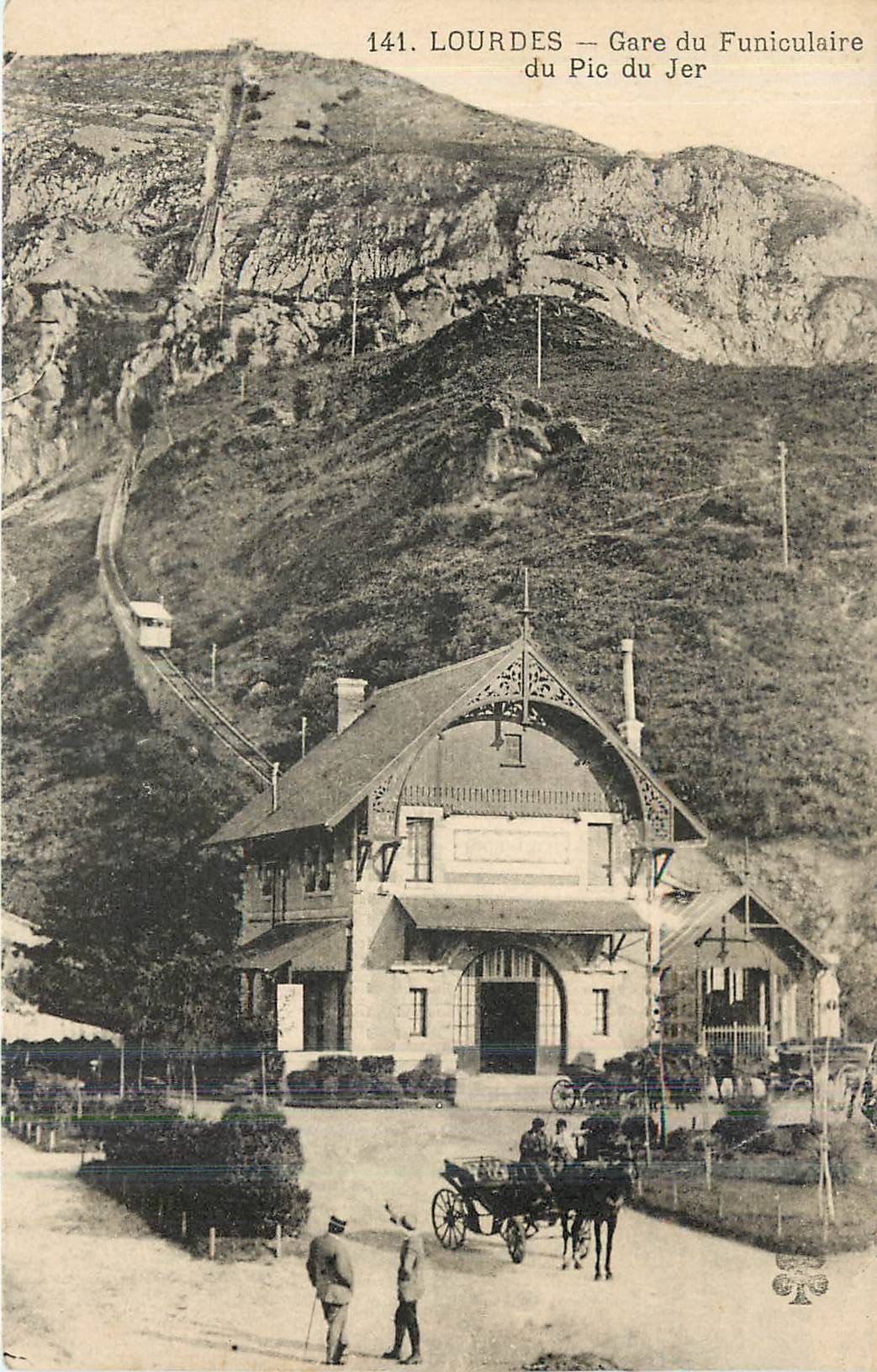 CPA Lourdes Gare de funiculaire du pic du Jer 