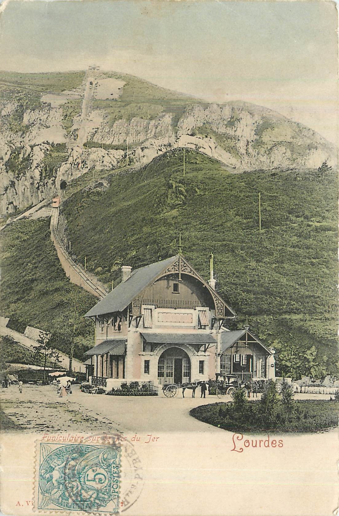CPA Lourdes funiculaire du pic du Jer 