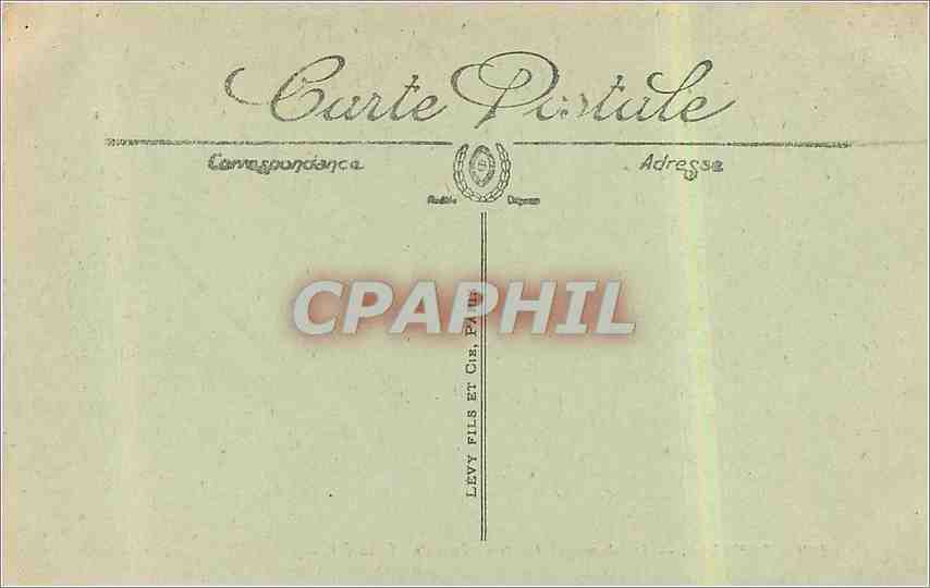 CPA Lourdes le Chemin de Fer funiculaire du pic du Jer  — Verso