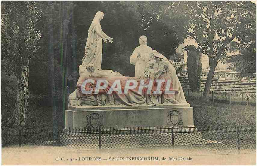 CPA Lourdes Salus Infirmorum de Jules Dechin 