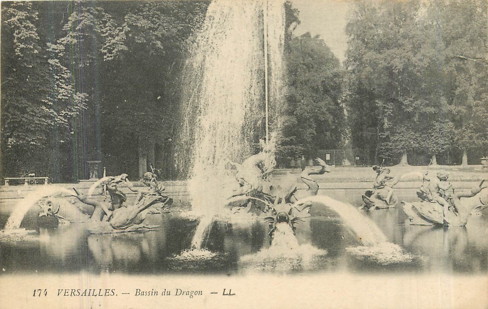 CPA Versailles Bassin du Dragon 