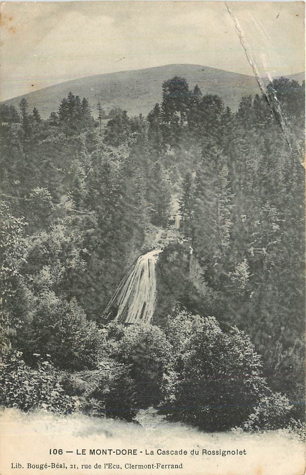 CPA Le Mont Dore la cascade du Rossignolet 