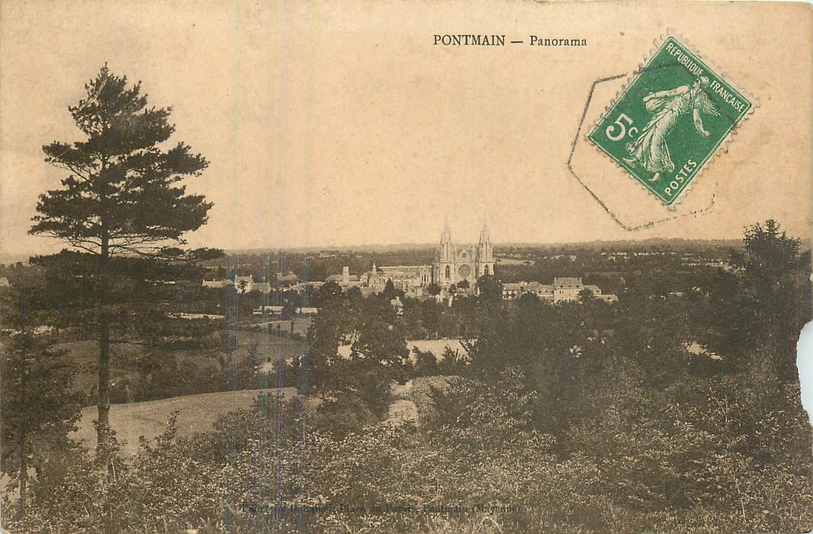 CPA Pontmain Panorama 