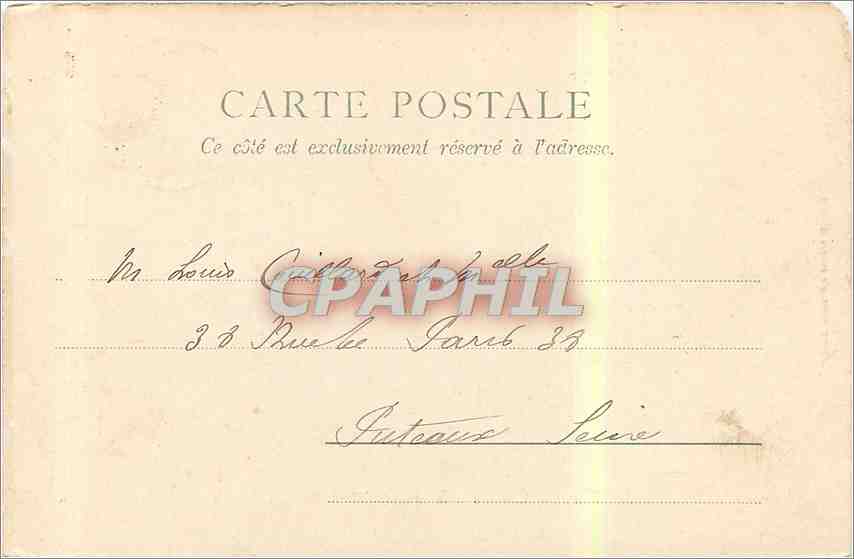 CPA Chateau d'Usse  — Rückseite