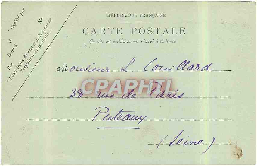 CPA Poitiers abside de l'eglise Montierneuf  — Verso