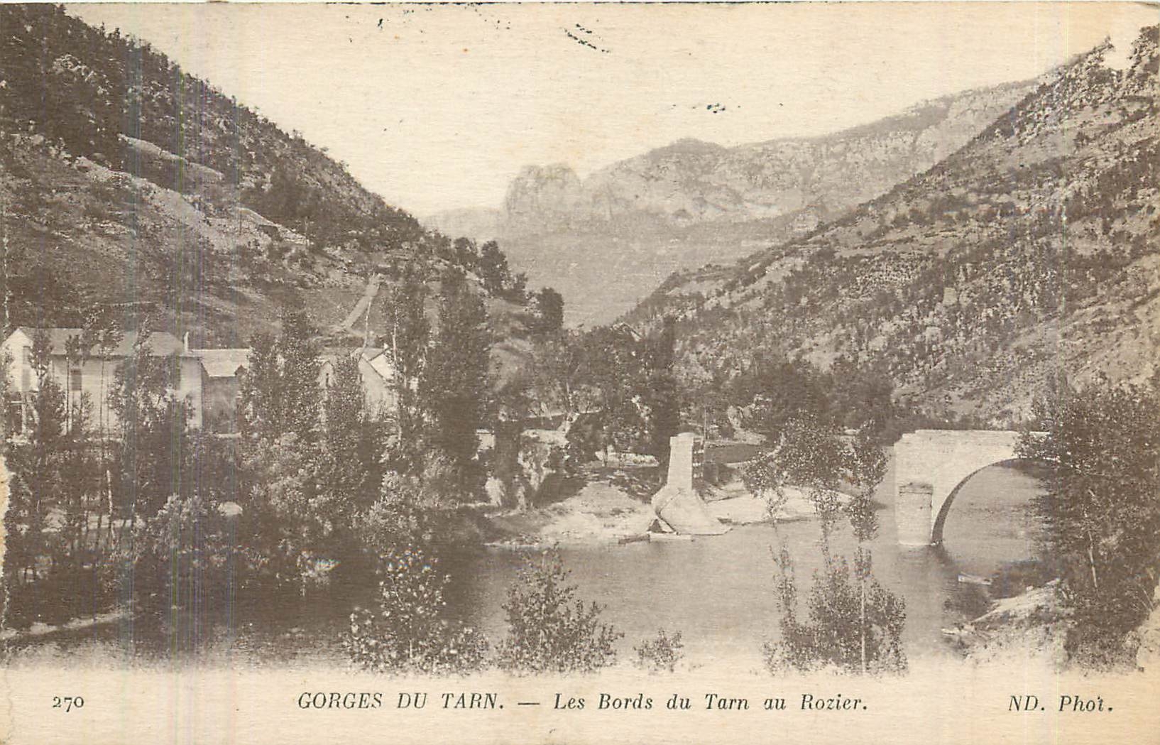 CPA Gorges du Tarn les bords du Tarn au Rozier 