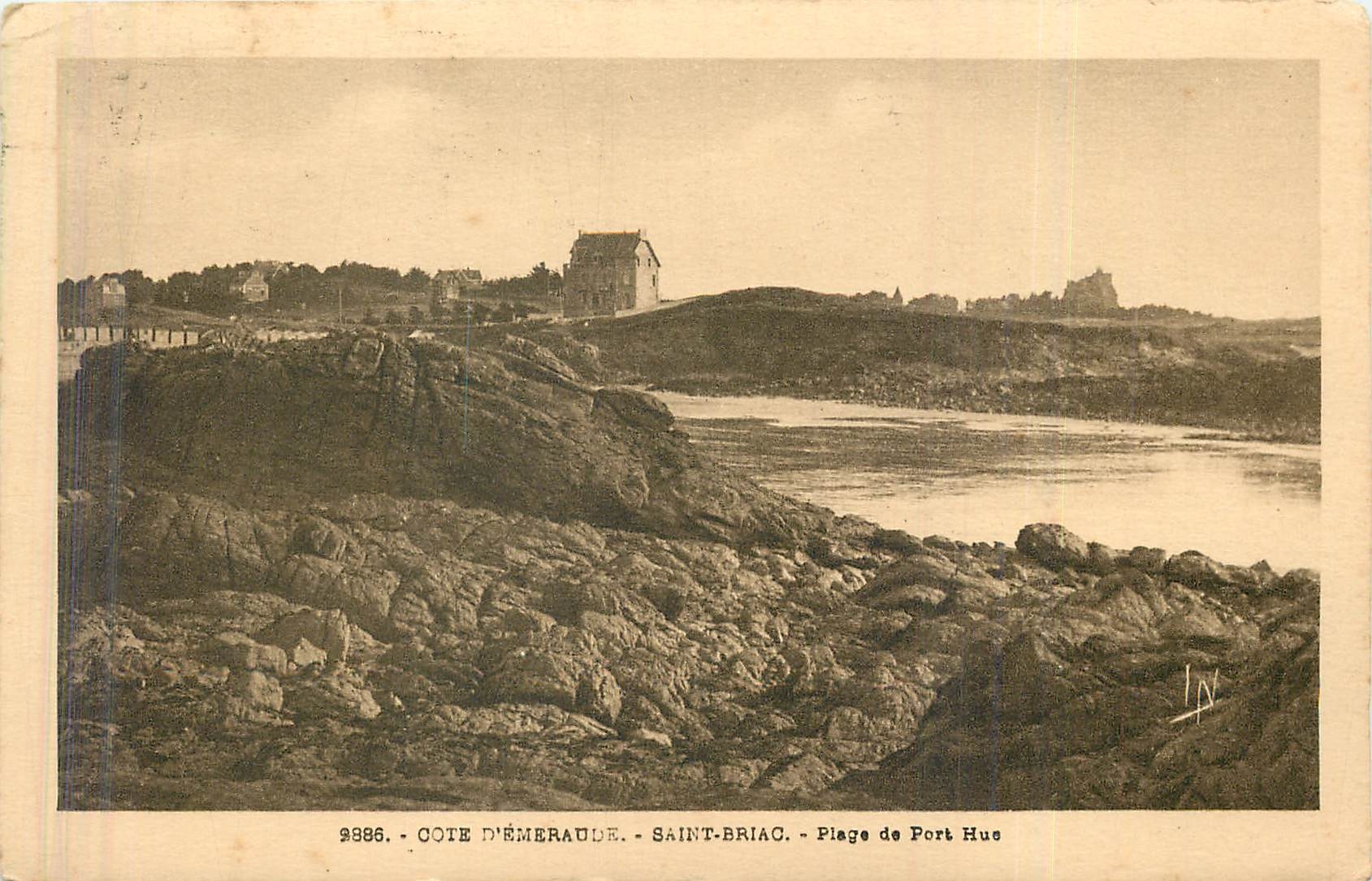 CPA Cote d'Emeraude Saint Briac plage de port hue 