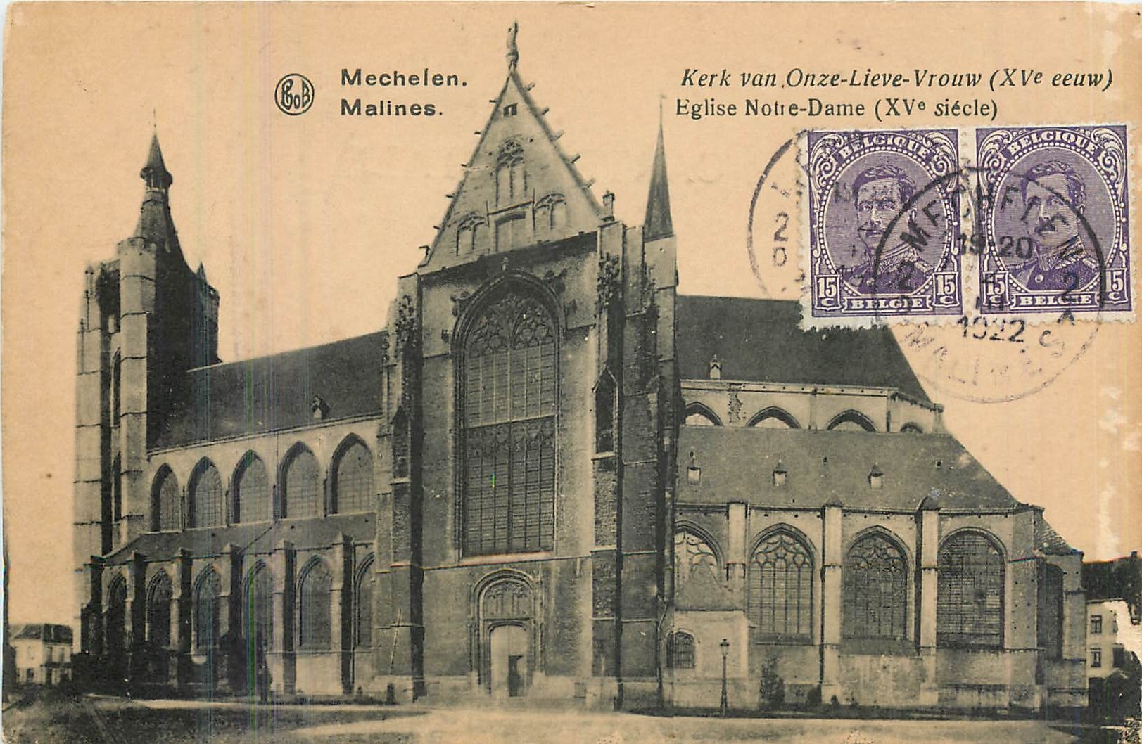 CPA Malines Eglise Notre Dame XV siecle 
