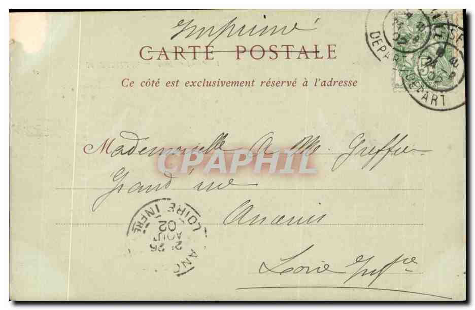 CPA Marseille Attelage provencal TOP — Rückseite