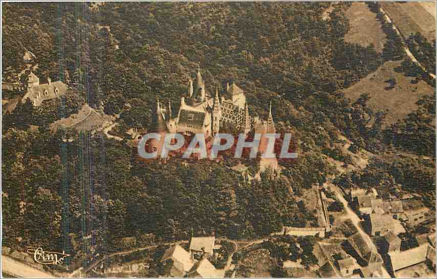 CPA La Rochepot Cote d'Or Vue aerienne du Chateau 