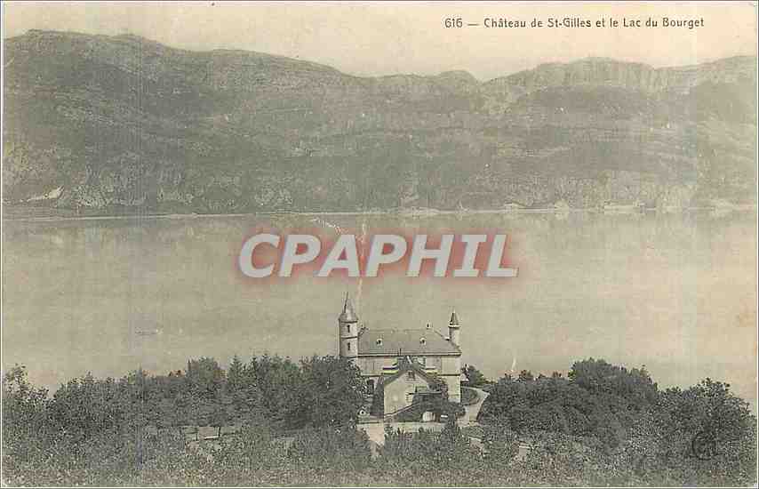 CPA Chateau de St Gilles et le Lac du Bourget 