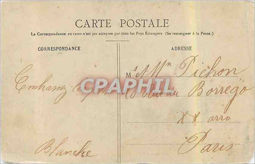 CPA Environs de Dijon Fontaine de Jouvence  — Rückseite