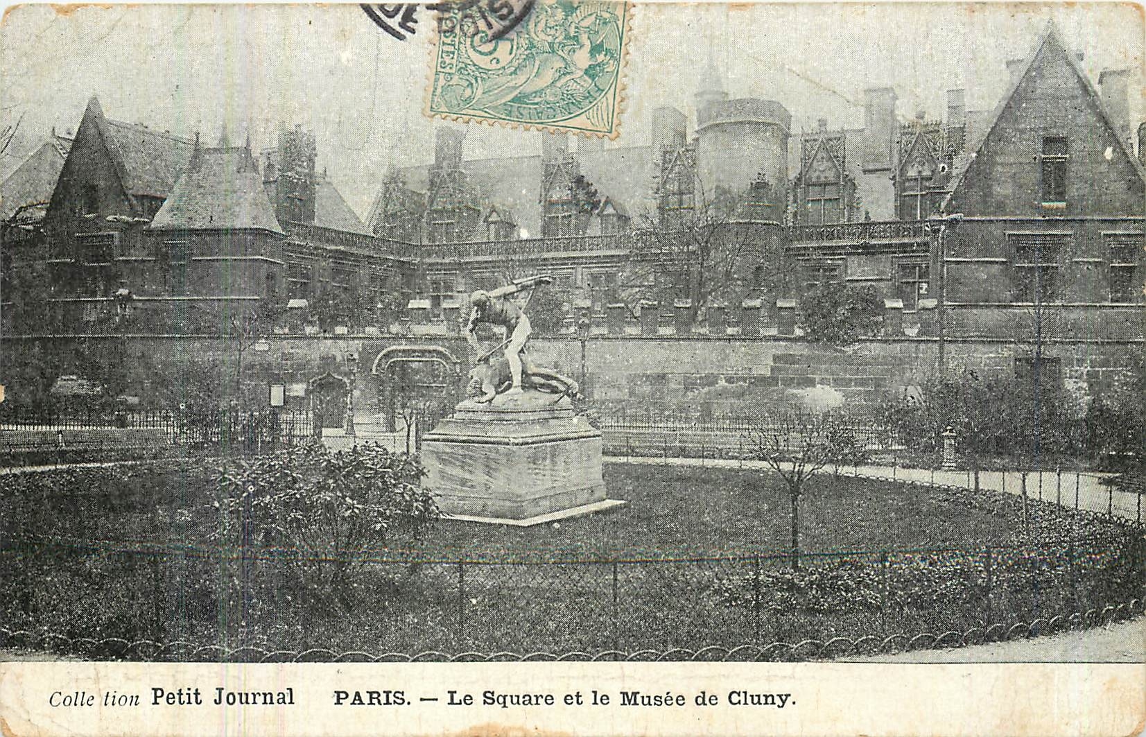 CPA Paris Le Square et le Musee de Cluny 