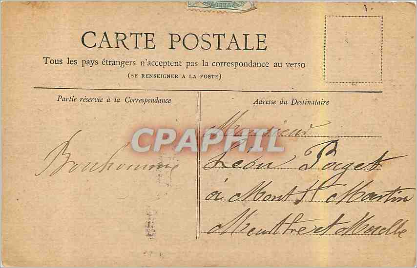 CPA Paris Le Square et le Musee de Cluny  — Rückseite