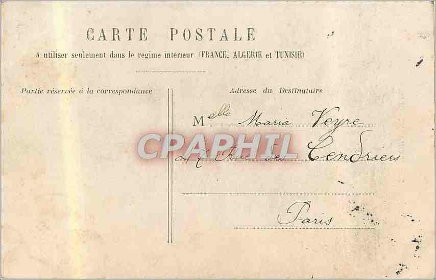 CPA Voici le Printemps Enfants — Verso