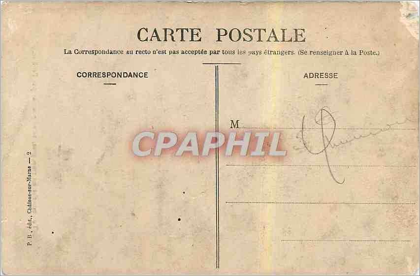 CPA Ton manche est trop gros tu ne pourras pas l'enfiler  — Verso