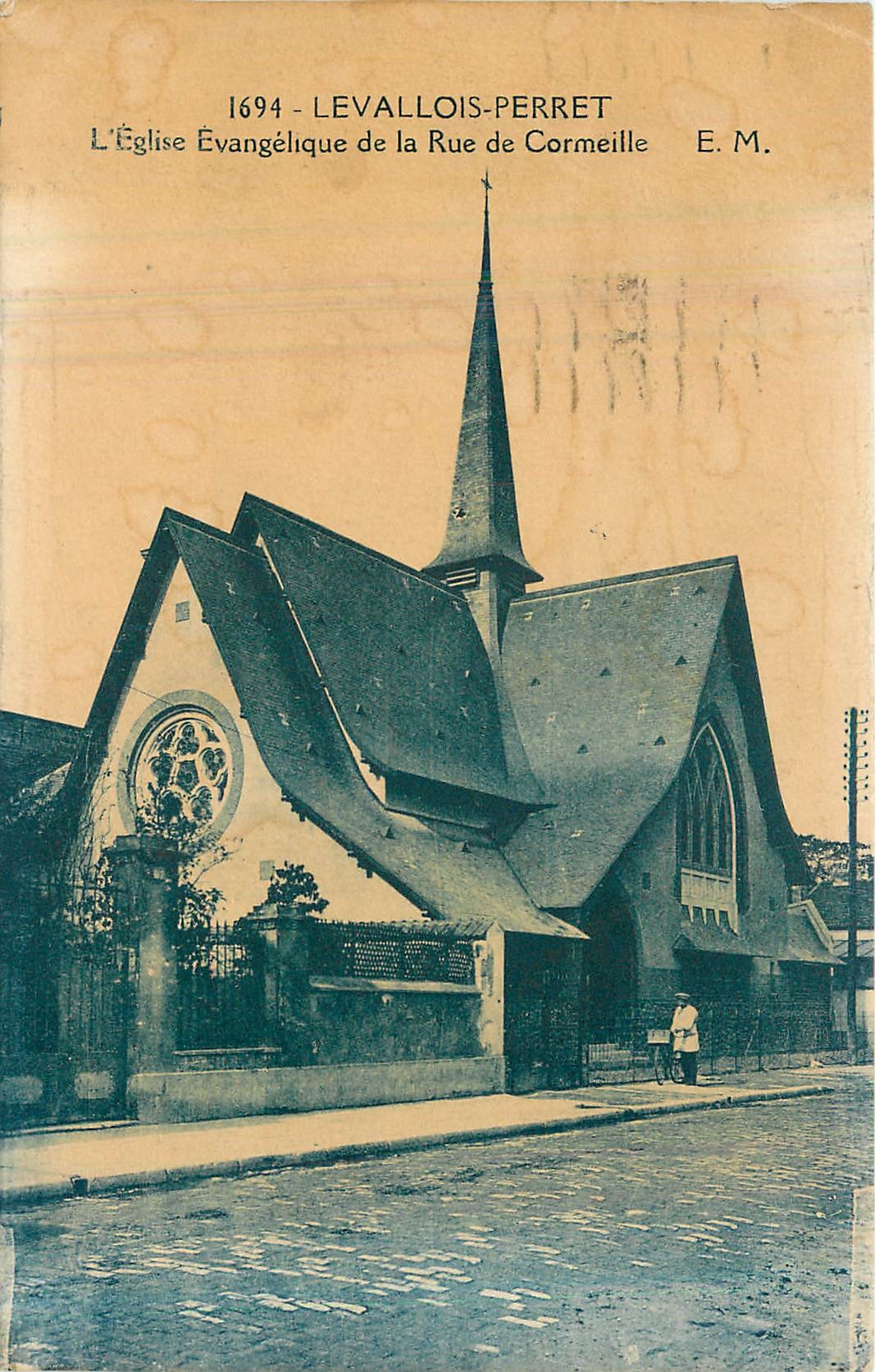 CPA Levallois Perret L'Eglise Evangelique de la Rue de Cormeille 