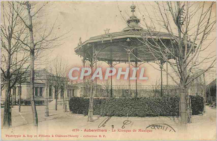 CPA Aubervillers Le Kiosque de Musique 