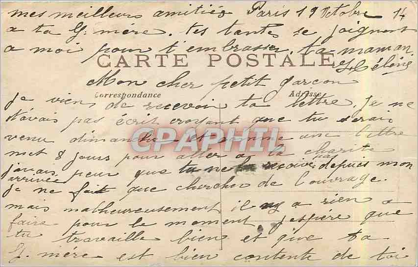 CPA Le Reve d'apres Ed Detaille General Joffre Generalissime de l'Armee Francaise Militaria — Rückseite