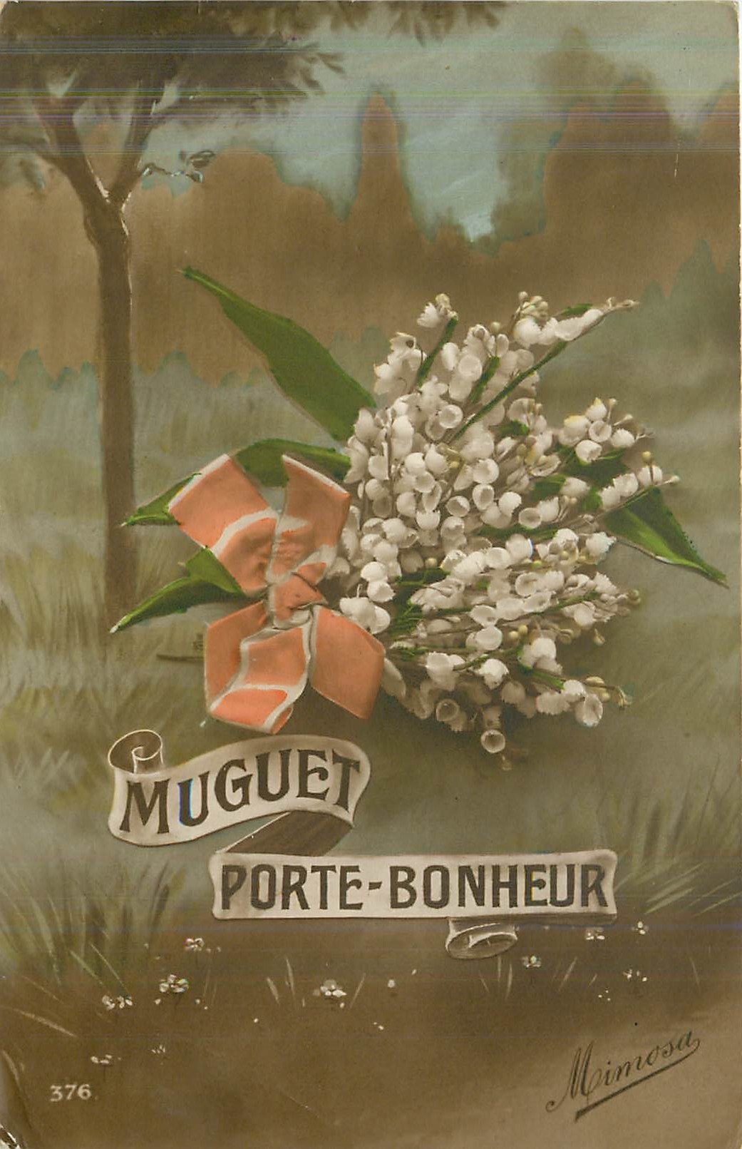 CPA Muguet Porte Bonheur 