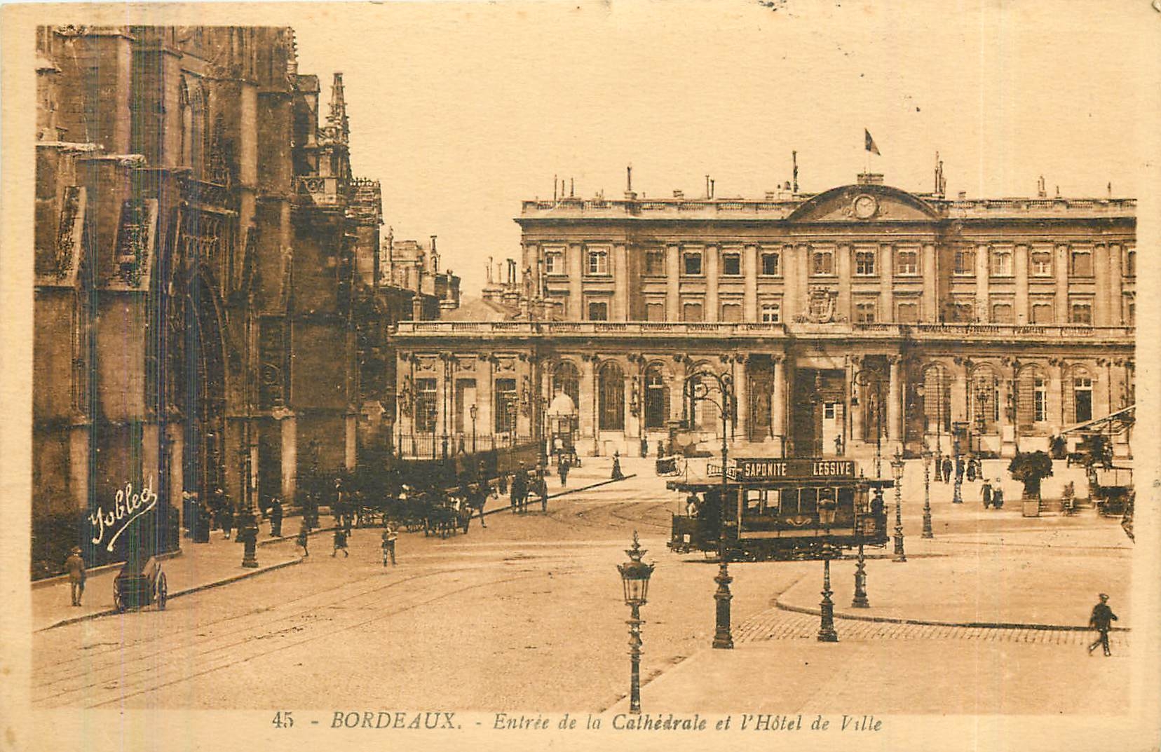 Bordeaux - Eingang zur Kathedrale und Rathaus — Jolbled, n°45