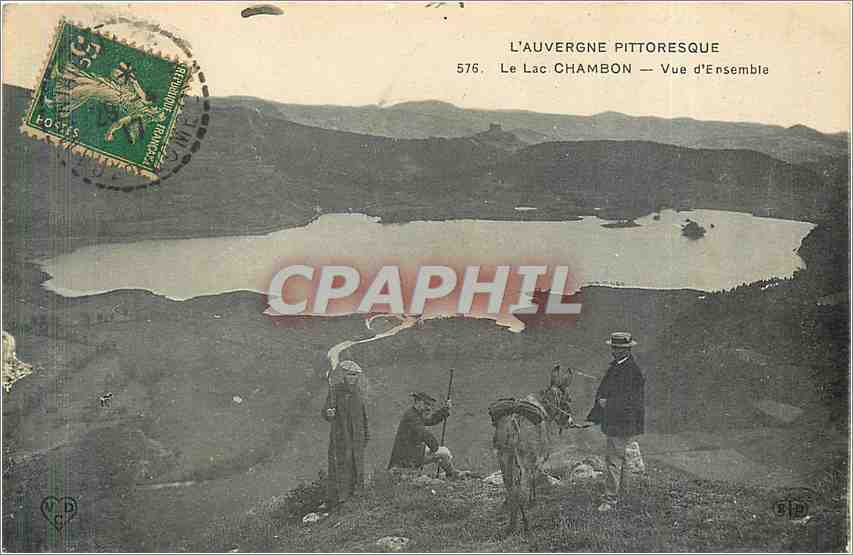 Le Lac Chambon — Vue d'Ensemble — L'Auvergne Pittoresque 576